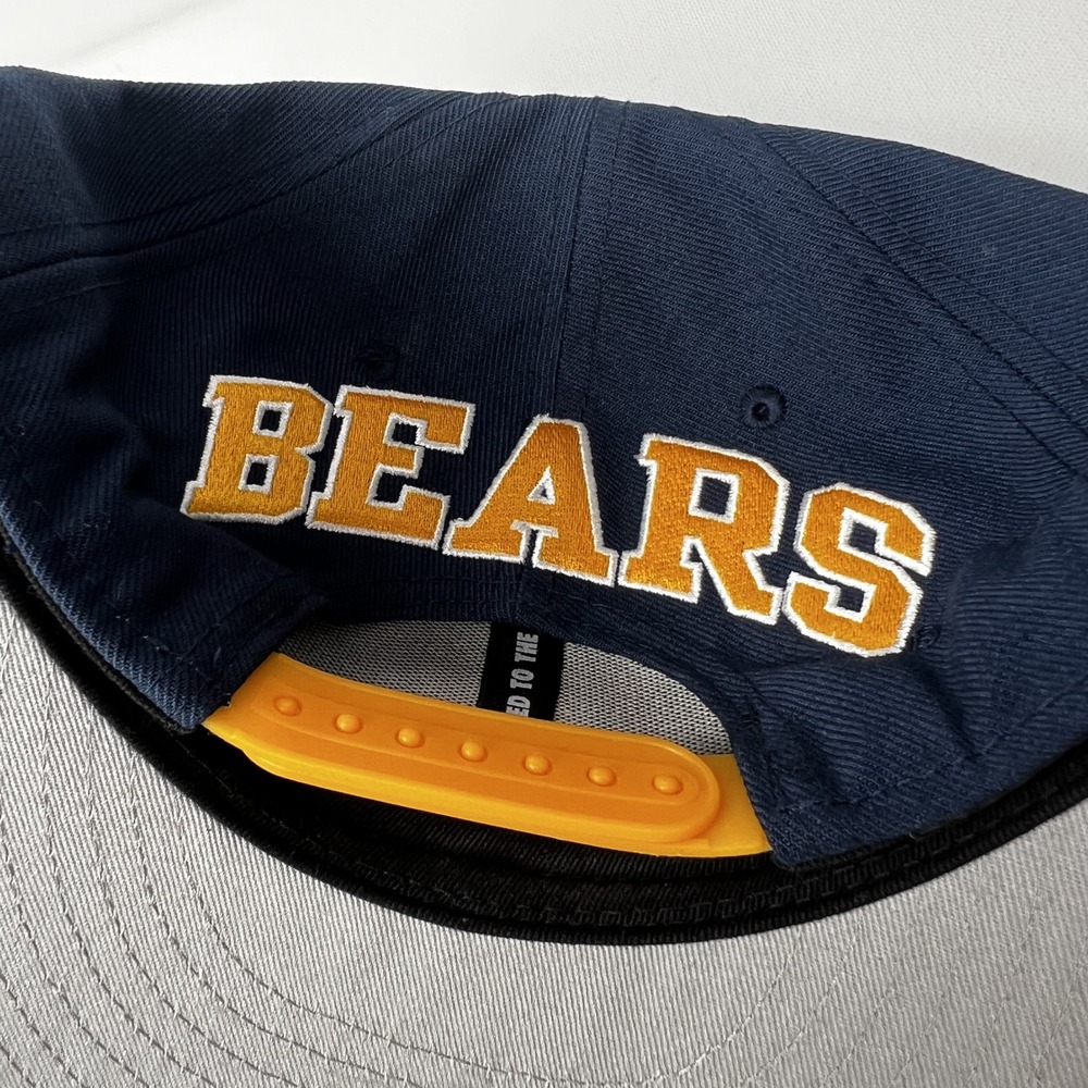 Nike True Cal Bears Snapback Hat Navy Blue Yellow Flat Brim One Size - Picture 3 of 7